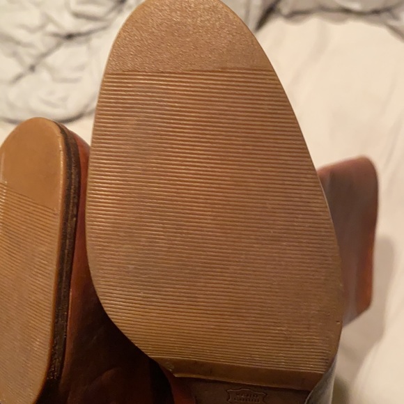 Vero Cuoio Brown Leather Mid Calf High Heel Boots - Picture 5 of 9